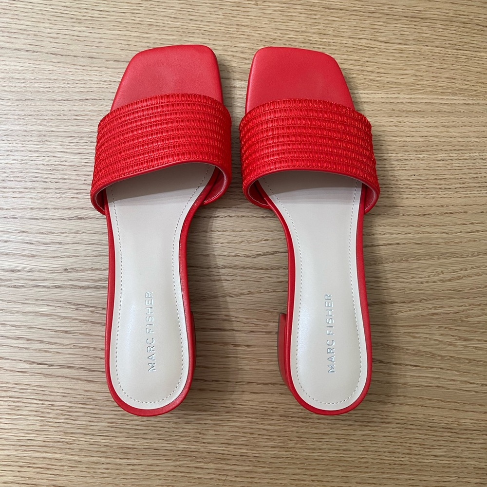 Marc Fisher Casala Dress Sandal in Red